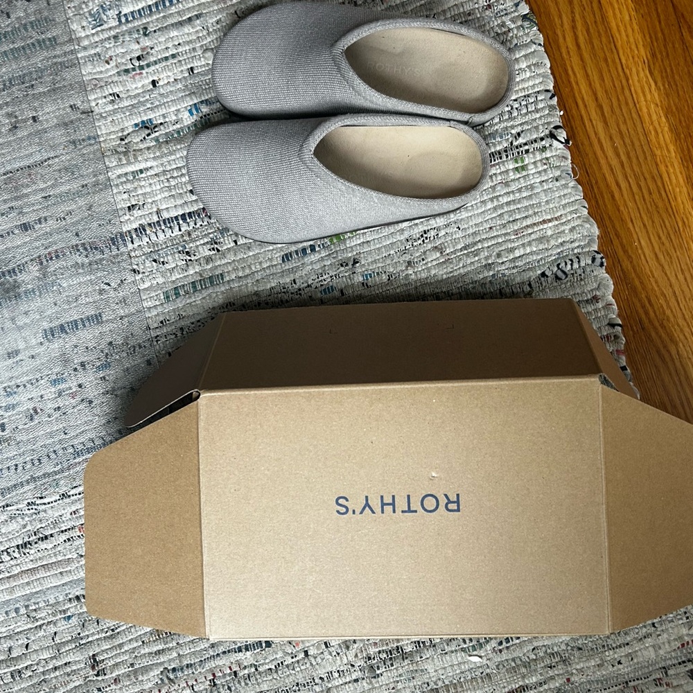 Rothy's Light Gray Slip-On Footwear